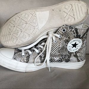 Snake Skin Printed Converse